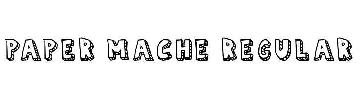 Paper Mache Regular Font