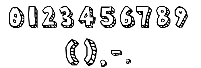 Paper Mache Regular Font OTHER CHARS