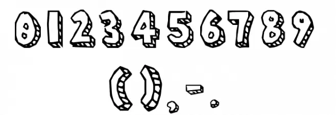 Paper Mache Regular Font Alte caractere