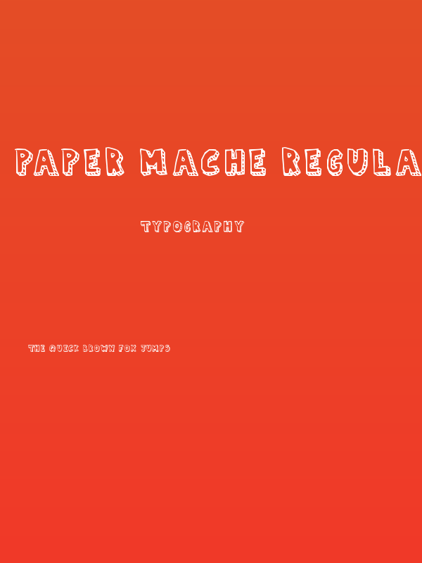 Paper Mache Regular Poster