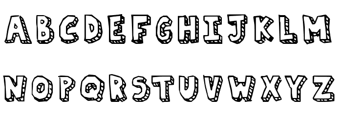 Paper Mache Regular Font LOWERCASE