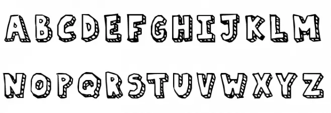 Paper Mache Regular Font Litere mici