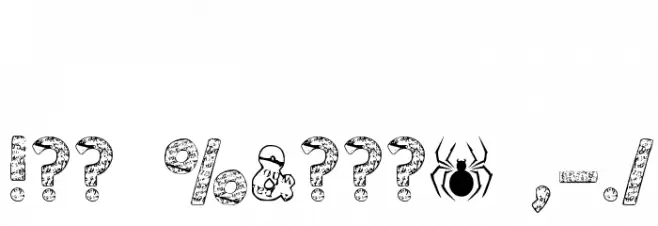 Paper-Mache Font OTHER CHARS