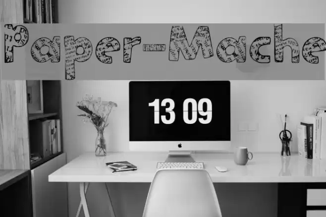 Paper-Mache Font examples