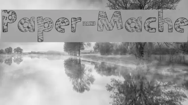 Paper-Mache Font examples