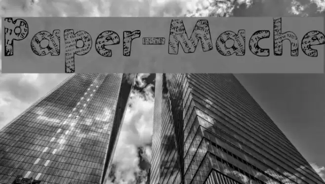 Paper-Mache Font examples