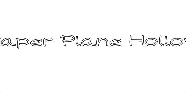 Paper Plane Hollow Logo