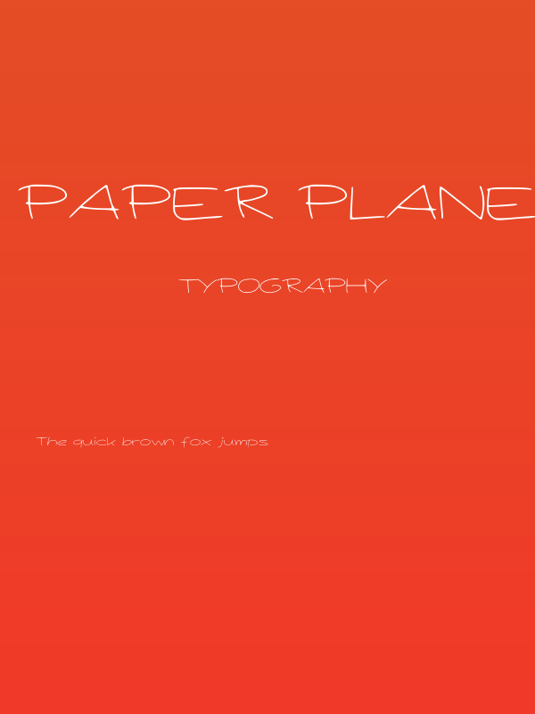 Paper Plane Light Poster