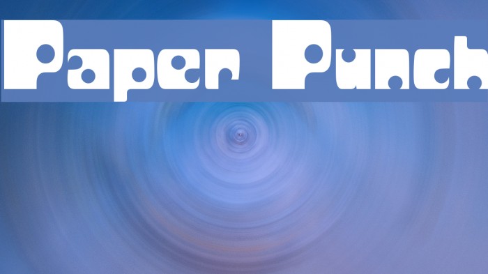 Paper Punch Font examples