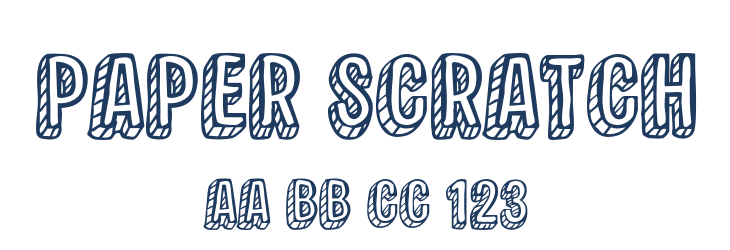 Paper Scratch Font Preview