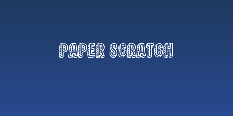 Paper Scratch Social Header