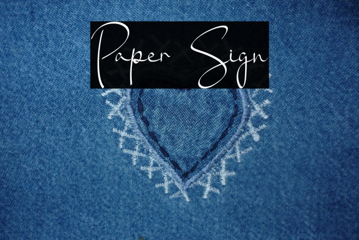 Paper Sign Example 2