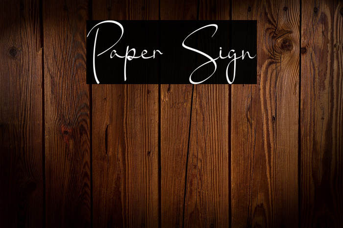 Paper Sign Example 3