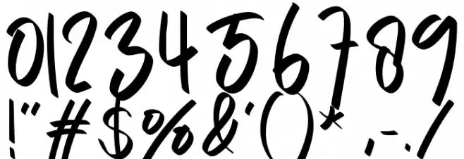 Paper Signature Font Alte caractere