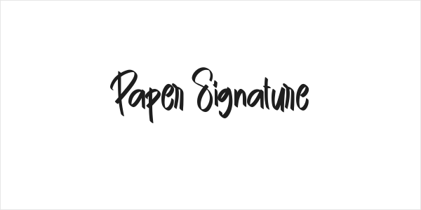 Paper Signature Logo