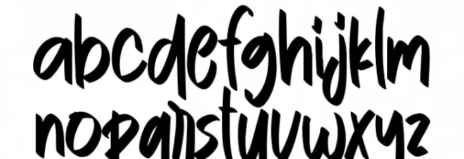 Paper Signature Font Litere mici