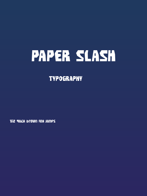 Paper Slash Poster