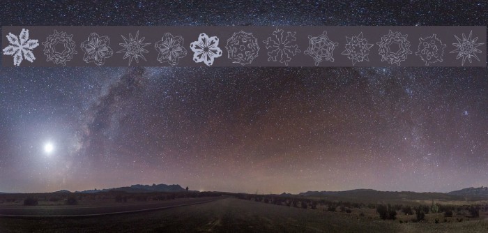 Paper Snowflakes Font examples