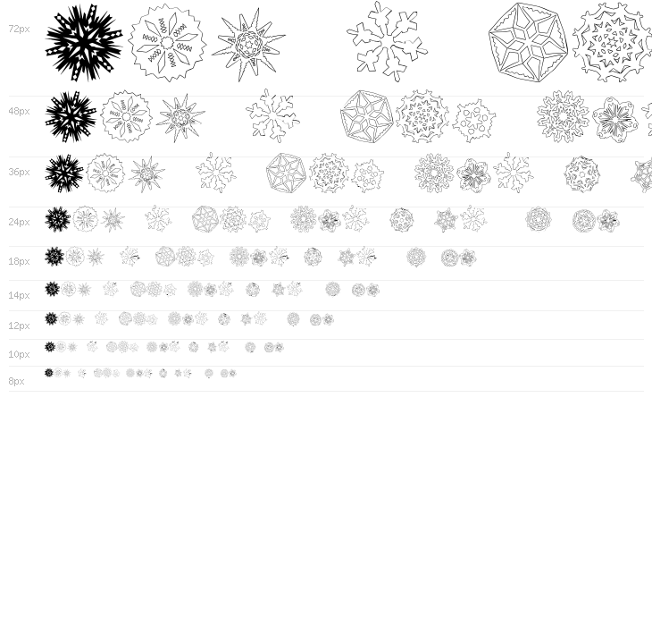 Paper Snowflakes Waterfall