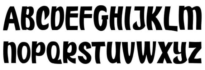 Paper Sticker Font Litere mari