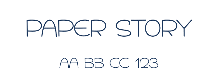 Paper Story Font Preview