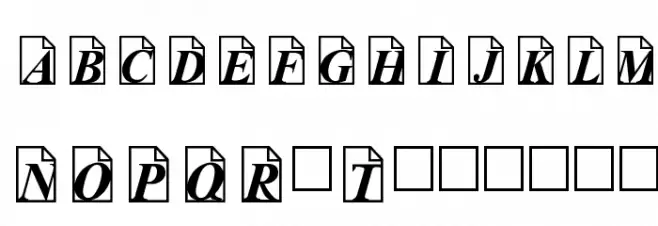 Paper Trail Font Litere mici