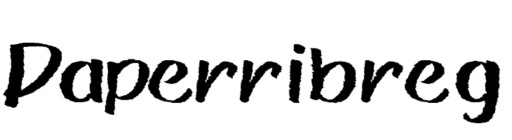 Paper rib reg  les polices de caractères gratuit tlcharger