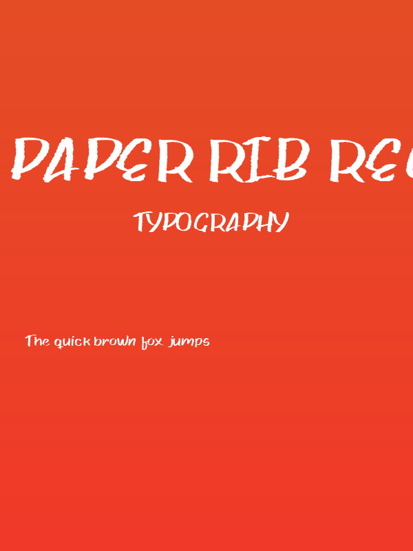 Paper rib reg Poster