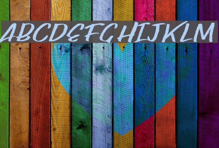 Paper rib Font examples