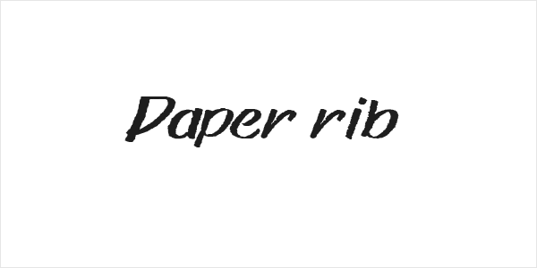 Paper rib Logo