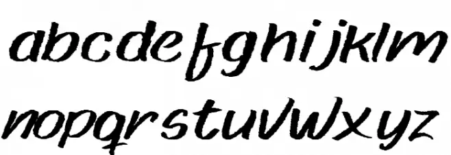 Paper rib Font Litere mici