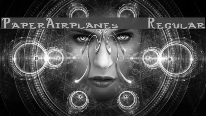 PaperAirplanes-Regular Font examples