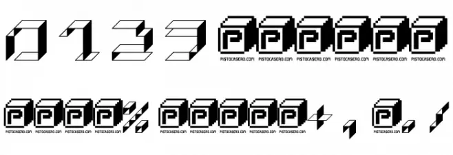 PaperCube-Box Font OTHER CHARS