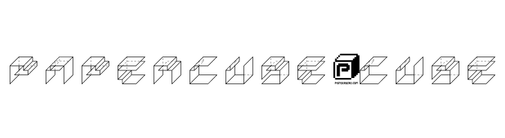 PaperCube-Cube  नि: शुल्क फ़ॉन्ट्स डाउनलोड