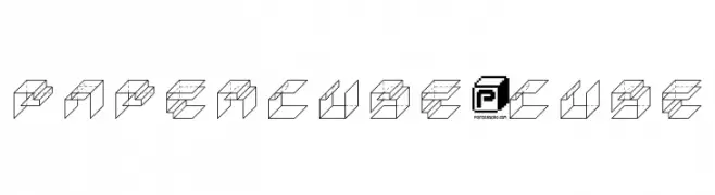 PaperCube-Cube  Fuentes Gratis Descargar