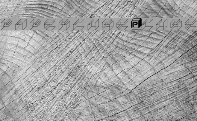 PaperCube-Cube Font examples