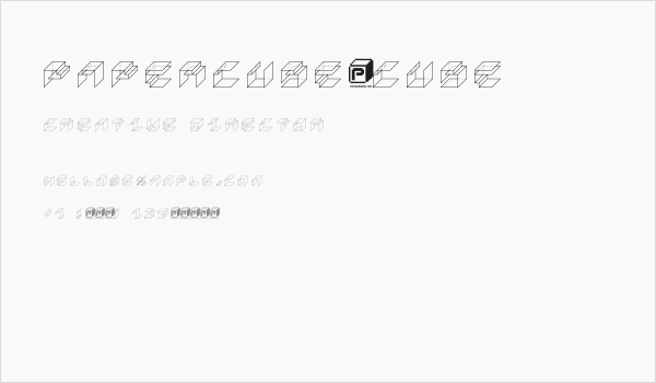 PaperCube-Cube Business Card