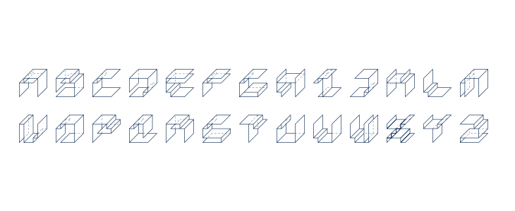 PaperCube-Cube Lowercase