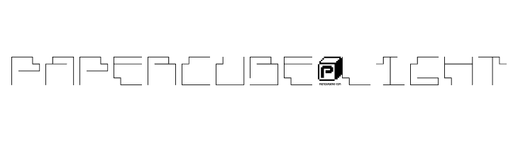PaperCube-Light  フリーフォントのダウンロード