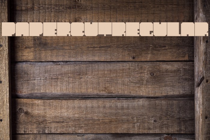 PaperCut-Regular Font examples