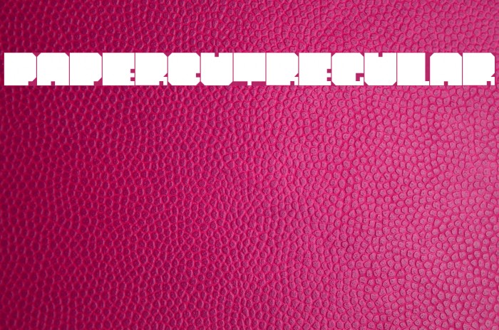PaperCut-Regular Font examples