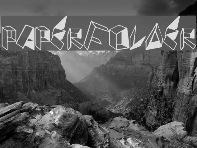 PaperFolder Font examples