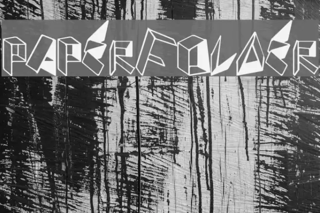 PaperFolder Font examples