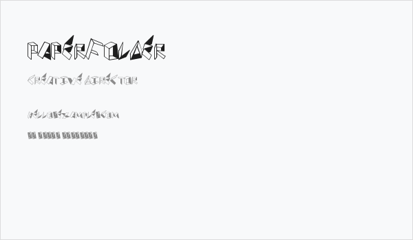 PaperFolder Business Card