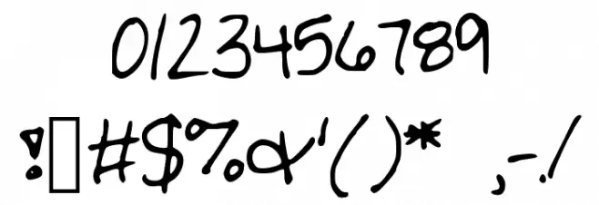 PaperGirl Font OTHER CHARS