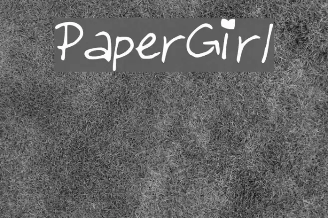 PaperGirl Font examples