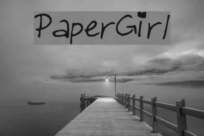 PaperGirl Font examples