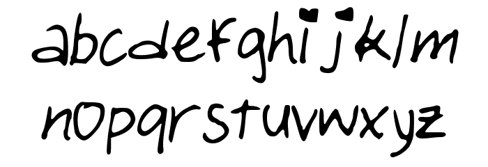 PaperGirl Font LOWERCASE