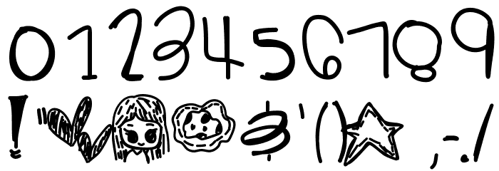 PaperHearts Font OTHER CHARS