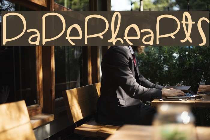 PaperHearts Font examples